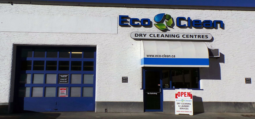 Eco Clean storefront on Water Street, downtown Kelowna